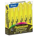Bazic Products Bazic 2332   Yellow Desk Style Fluorescent Highlighters (12/Box) Case of 12 2332